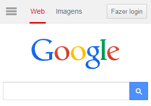 Google Brazil homepage